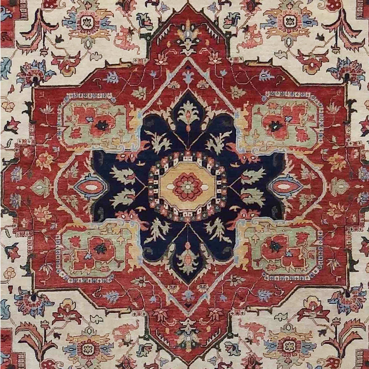 BAKSHAHE B1208 IVORY / RED
