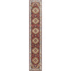 BAKSHAHESH B1208 RED / IVORY