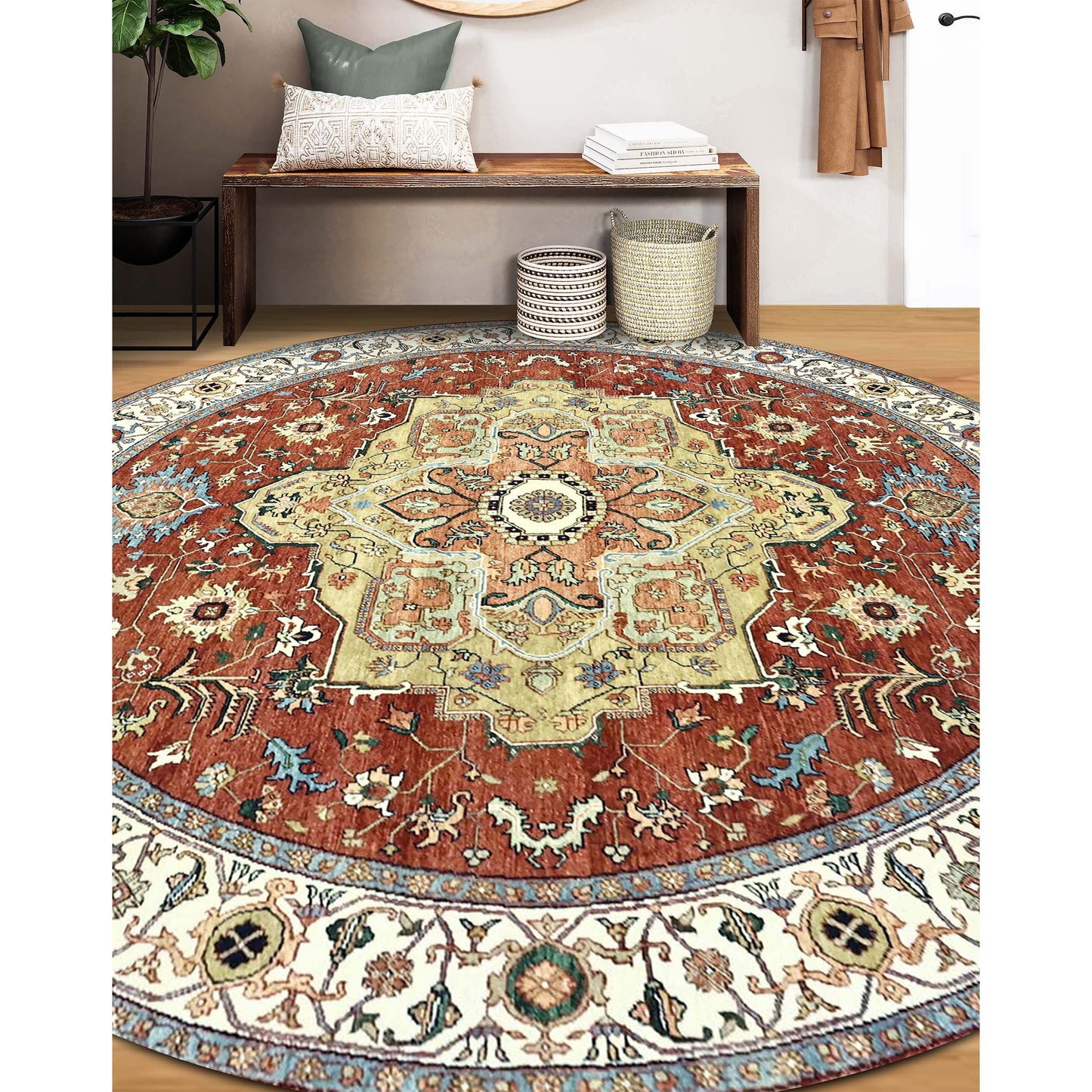 BAKSHAHESH B1208 RED / IVORY