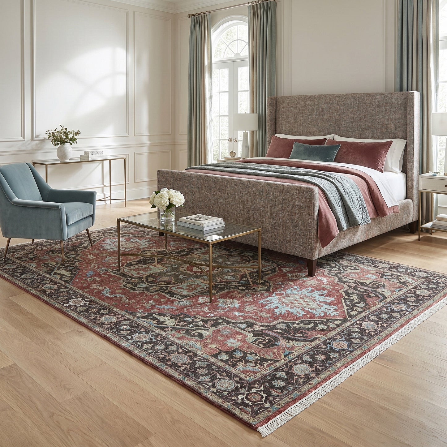 BAKSHAHE B1208 RUST / CHARCOAL