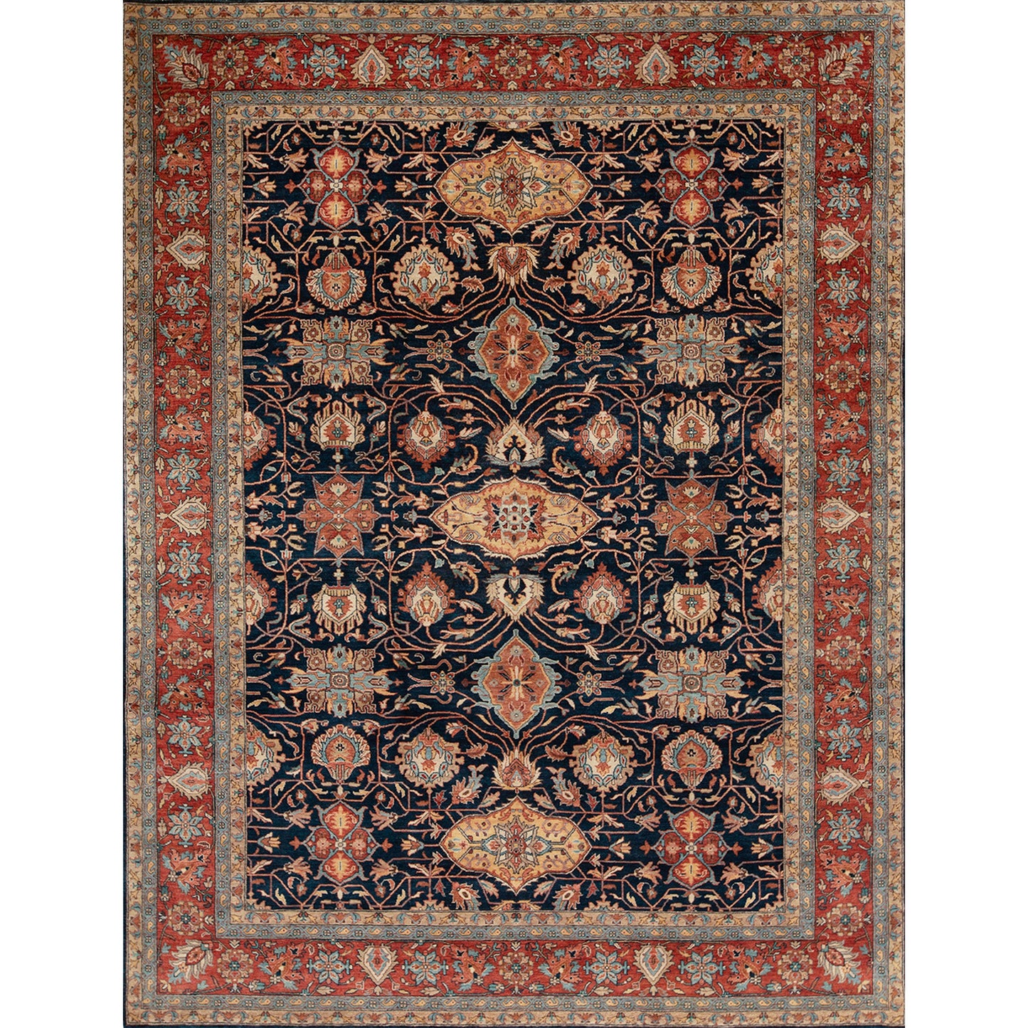 BAKSHAHESH B1214 BLUE / RED