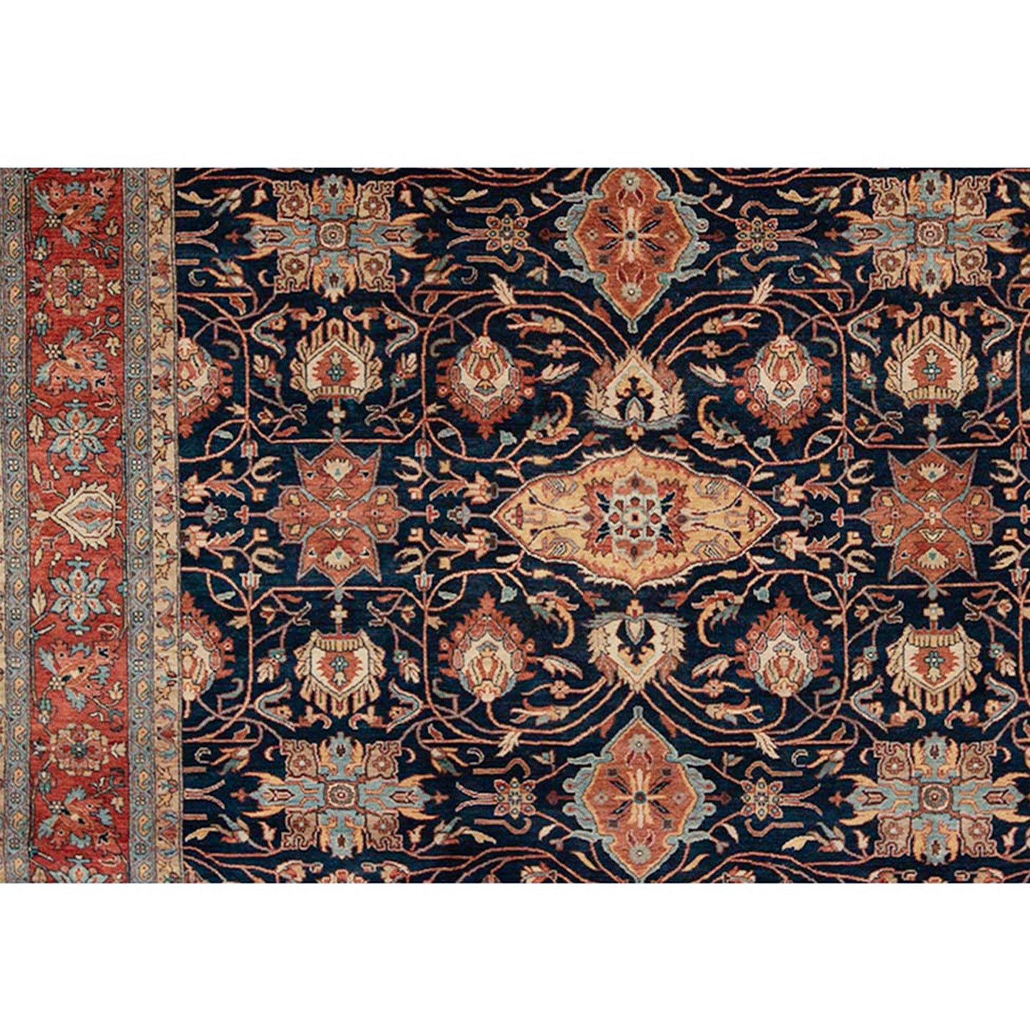 BAKSHAHESH B1214 BLUE / RED