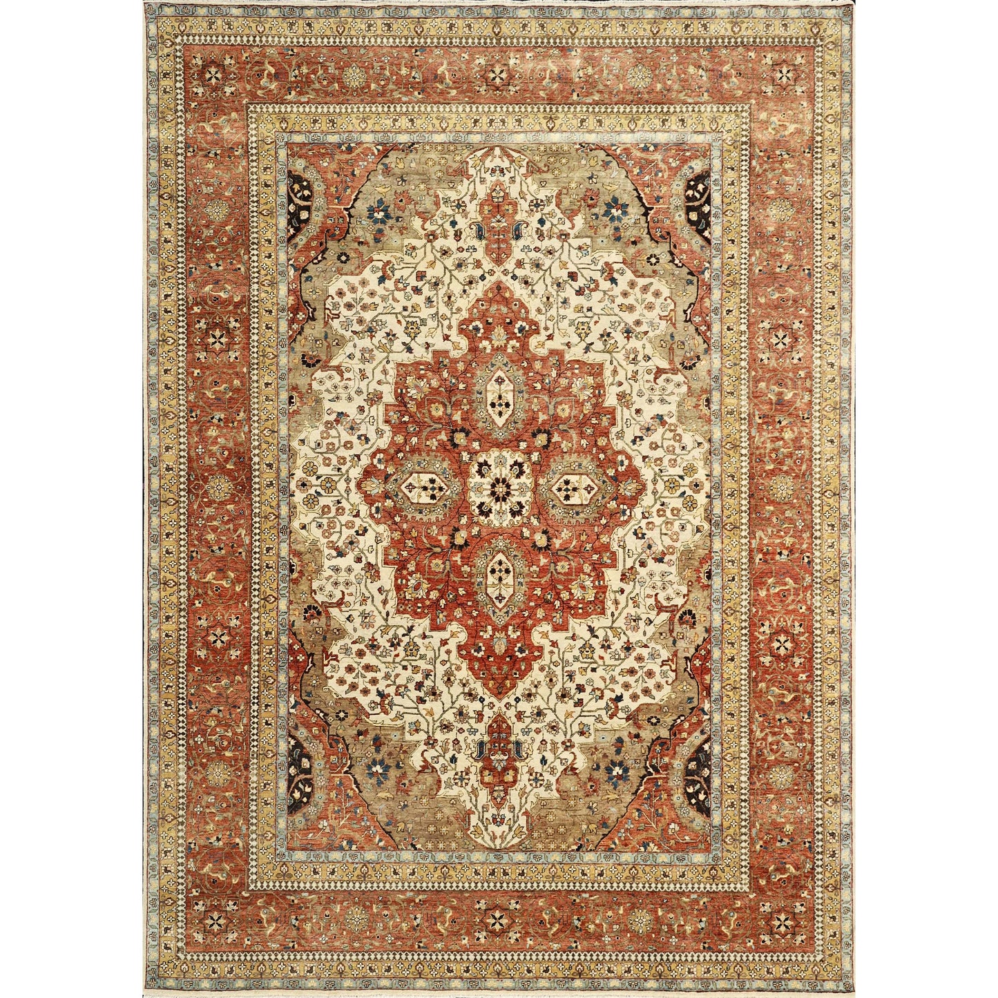 BAKSHAHESH B1235 IVORY / RUST