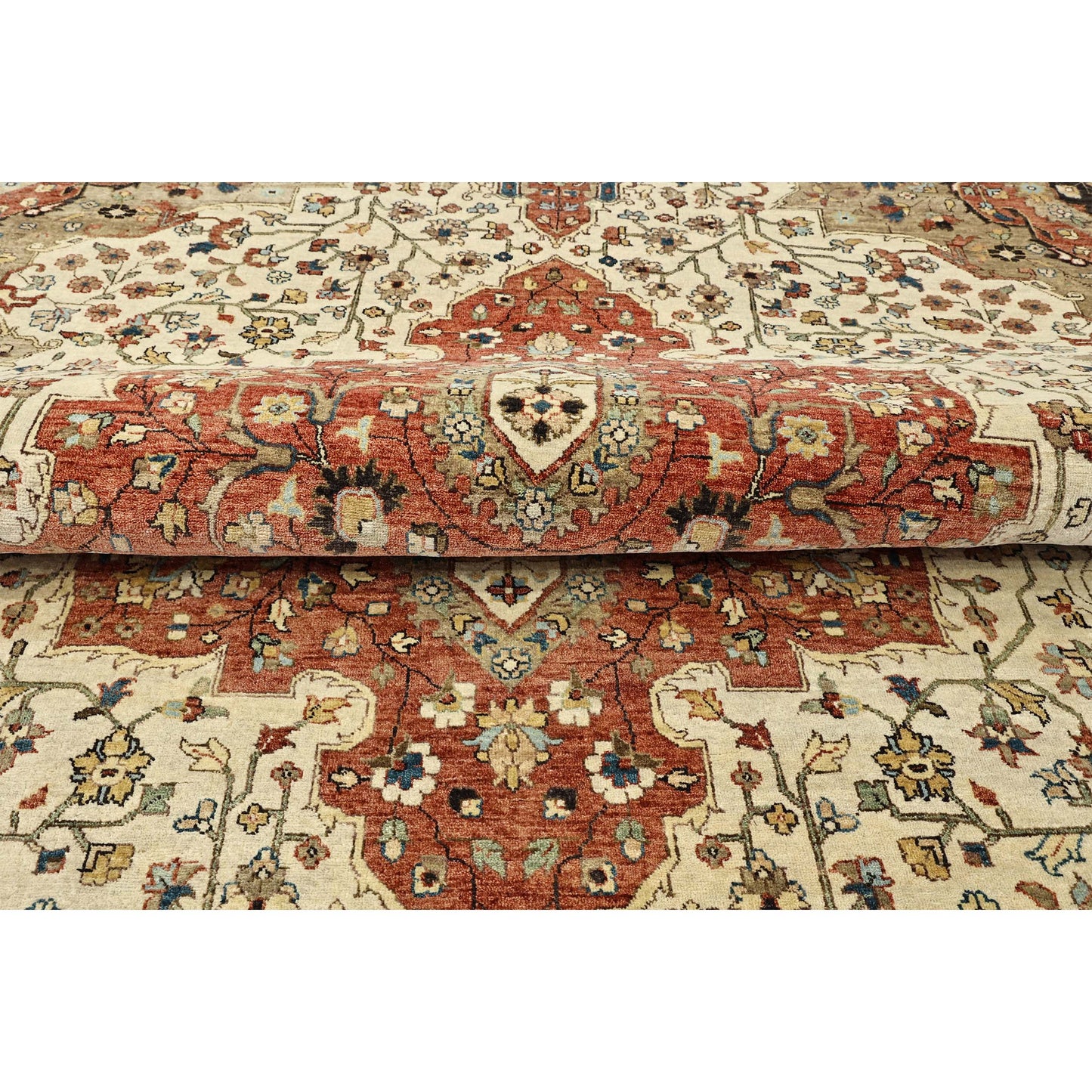 BAKSHAHESH B1235 IVORY / RUST