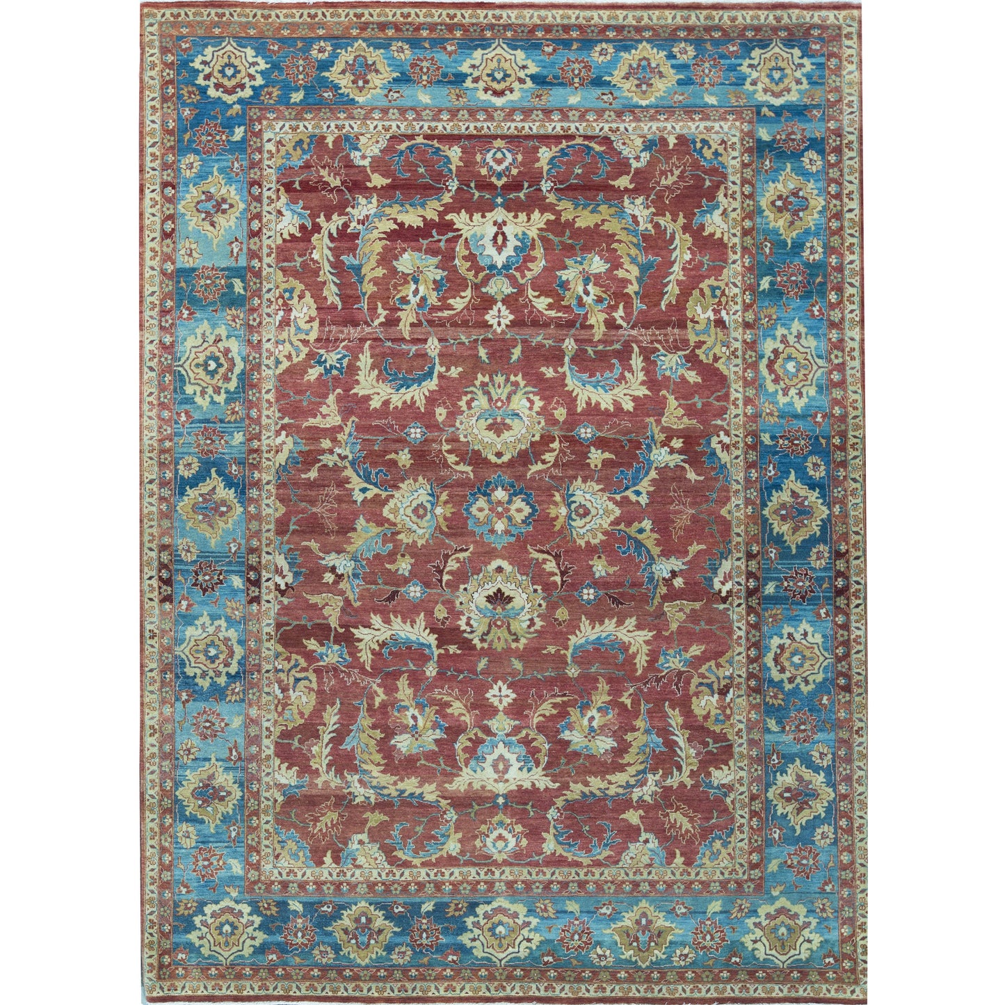 BAKSHAHE B1236 RUST / DARK BLUE