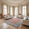 BAKSHAHE B1236 RUST / DARK BLUE