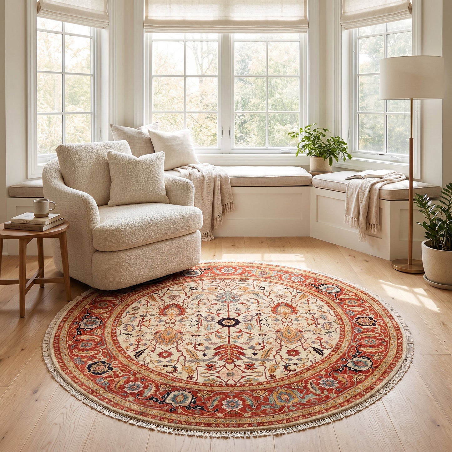 BAKSHAHESH B1238 IVORY / RUST