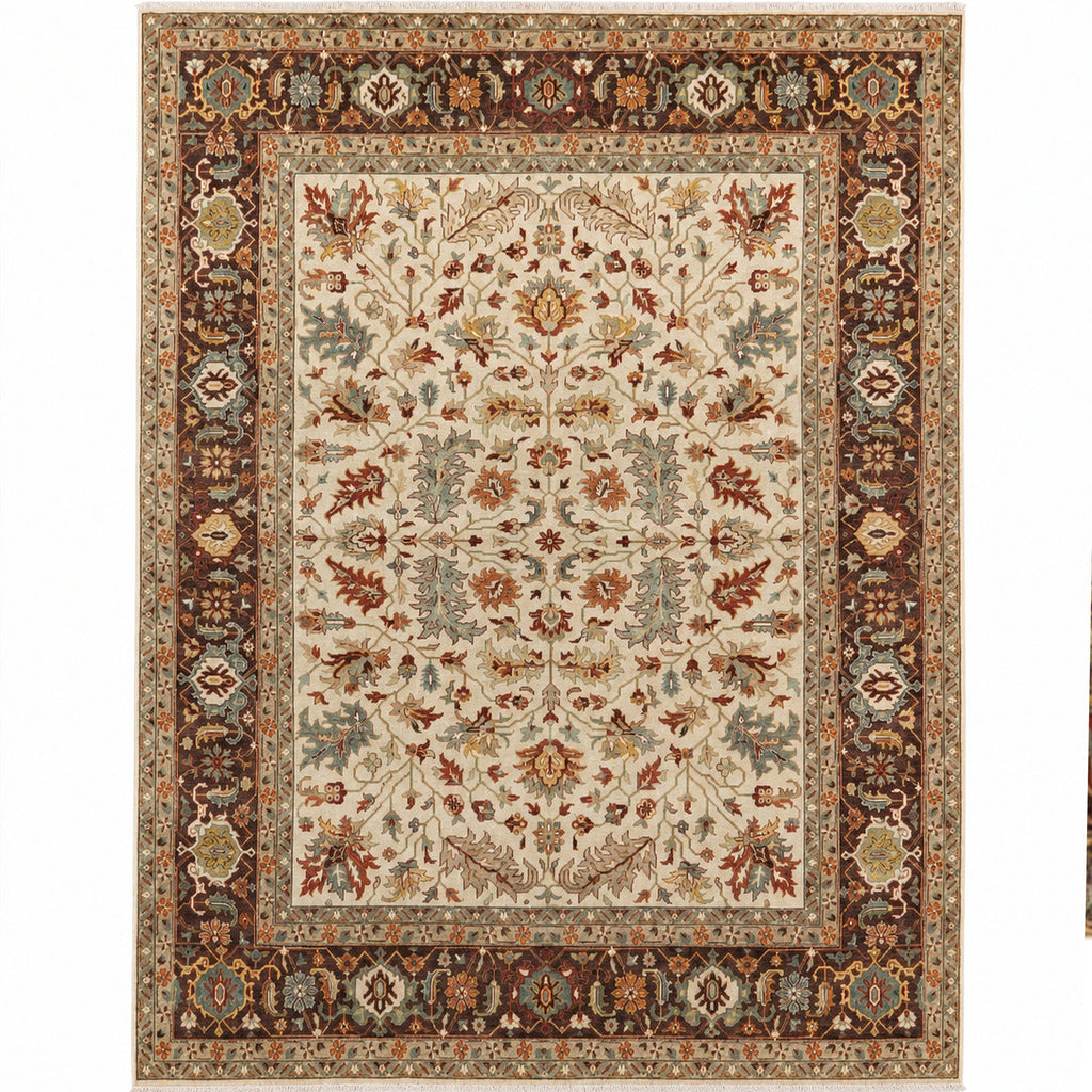 BAKSHAHE B1239 IVORY / AUBERGINE