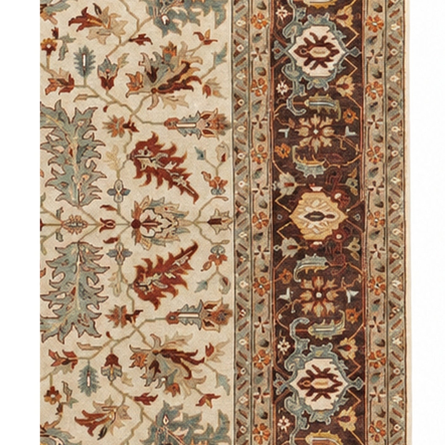 BAKSHAHE B1239 IVORY / AUBERGINE