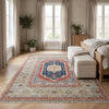 BAKSHAHE B1243 RUST / LIGHT BLUE