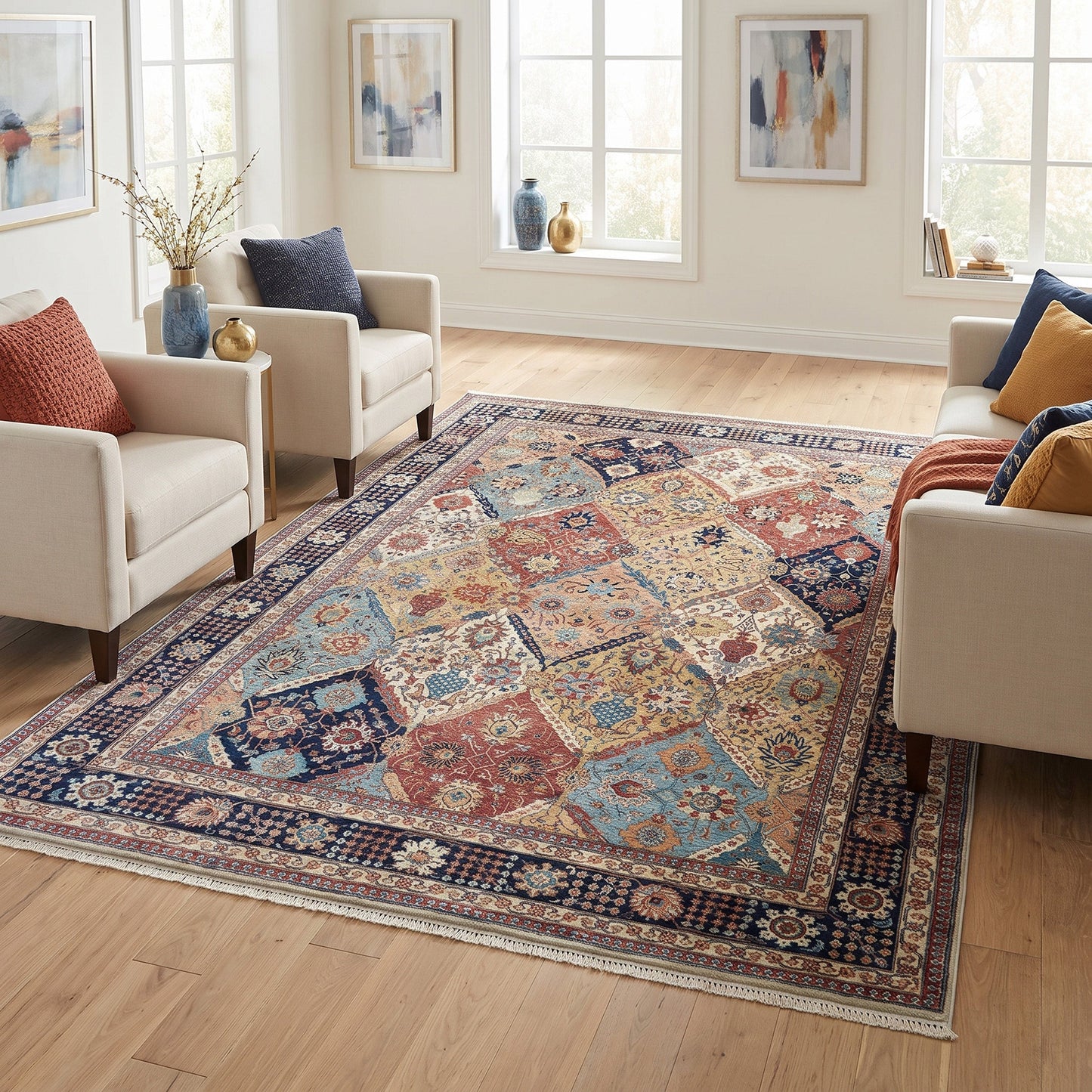 BAKSHAHE B1246 MULTI / BLUE