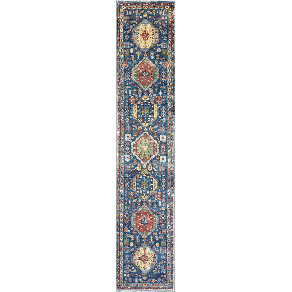 BAKSHAHESH B3055 BLUE / LIGHT BLUE