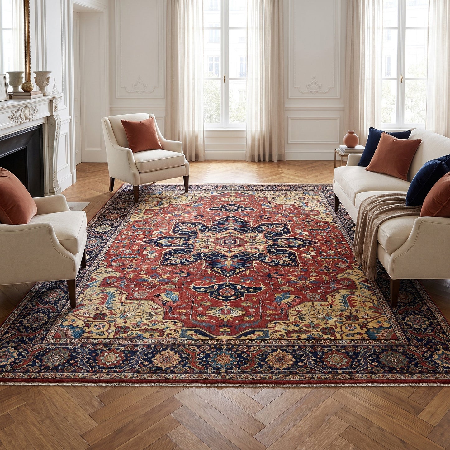 BAKSHAHE BAKSH RED / BLUE