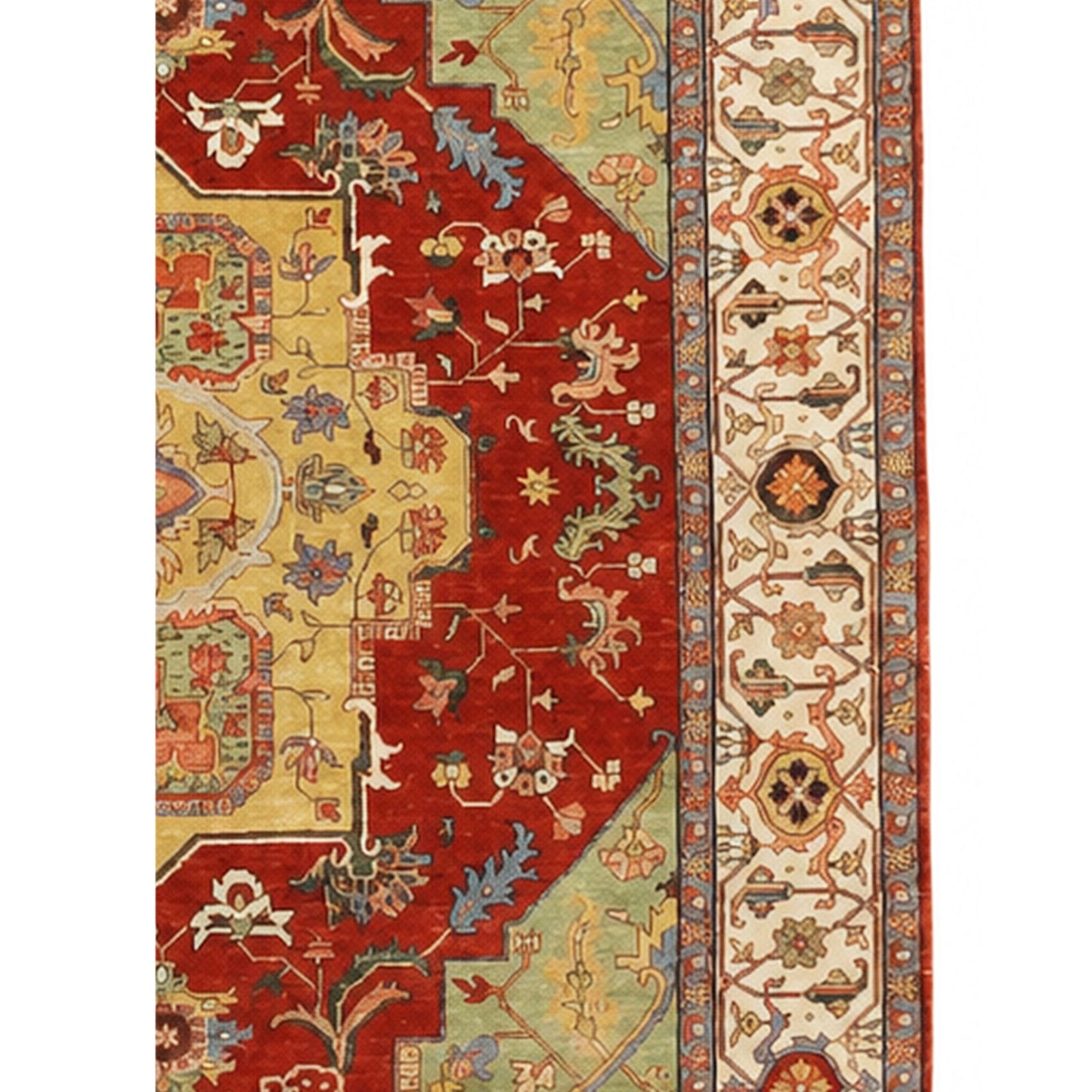 BAKSHAHE BK001 RED / IVORY