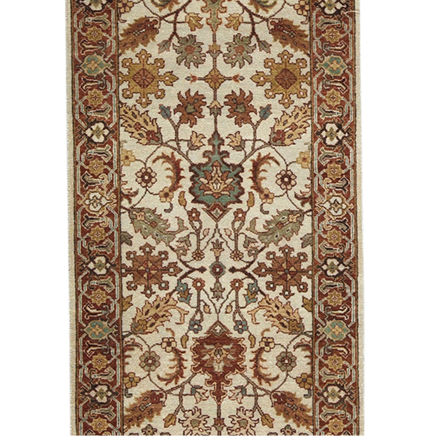 BAKSHAHESH BK016 IVORY / RED