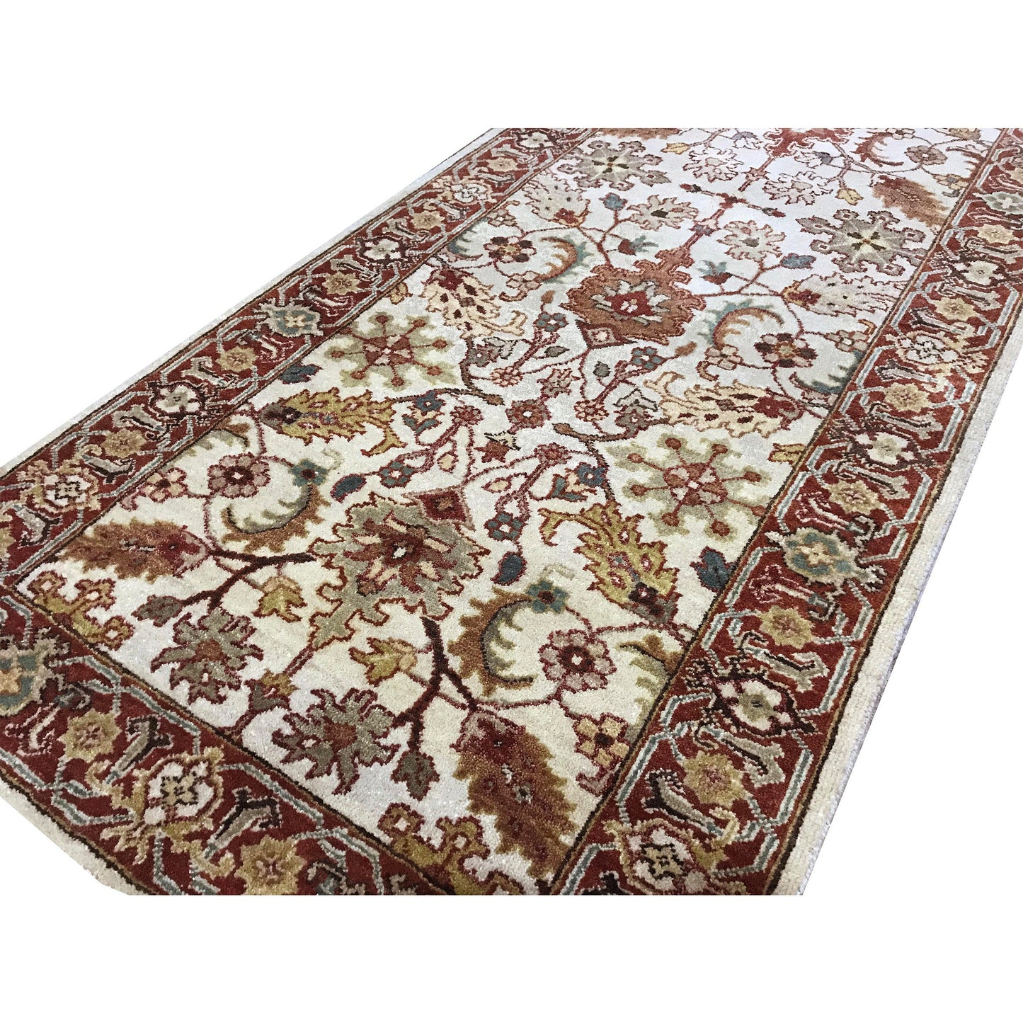 BAKSHAHESH BK016 IVORY / RED