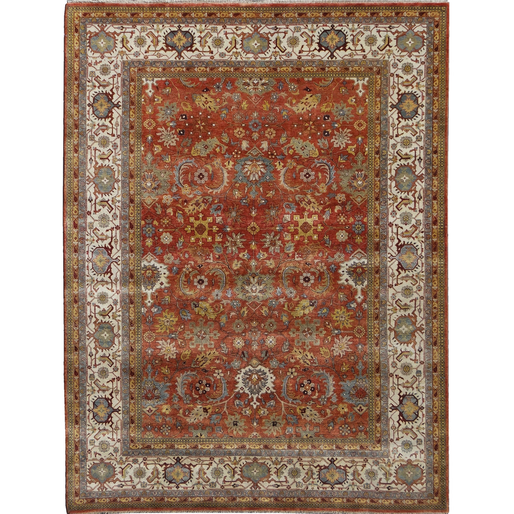 BAKSHAHE BK016 RED / IVORY