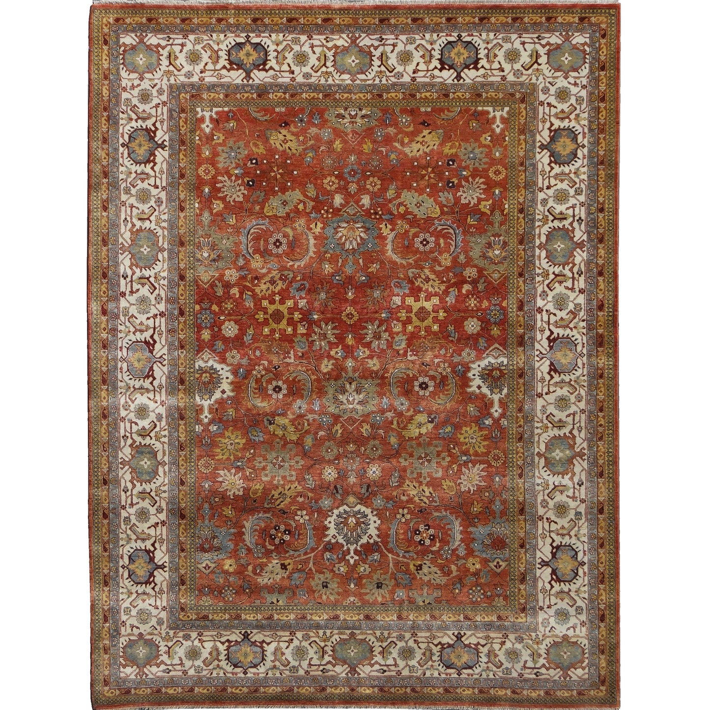BAKSHAHE BK016 RED / IVORY
