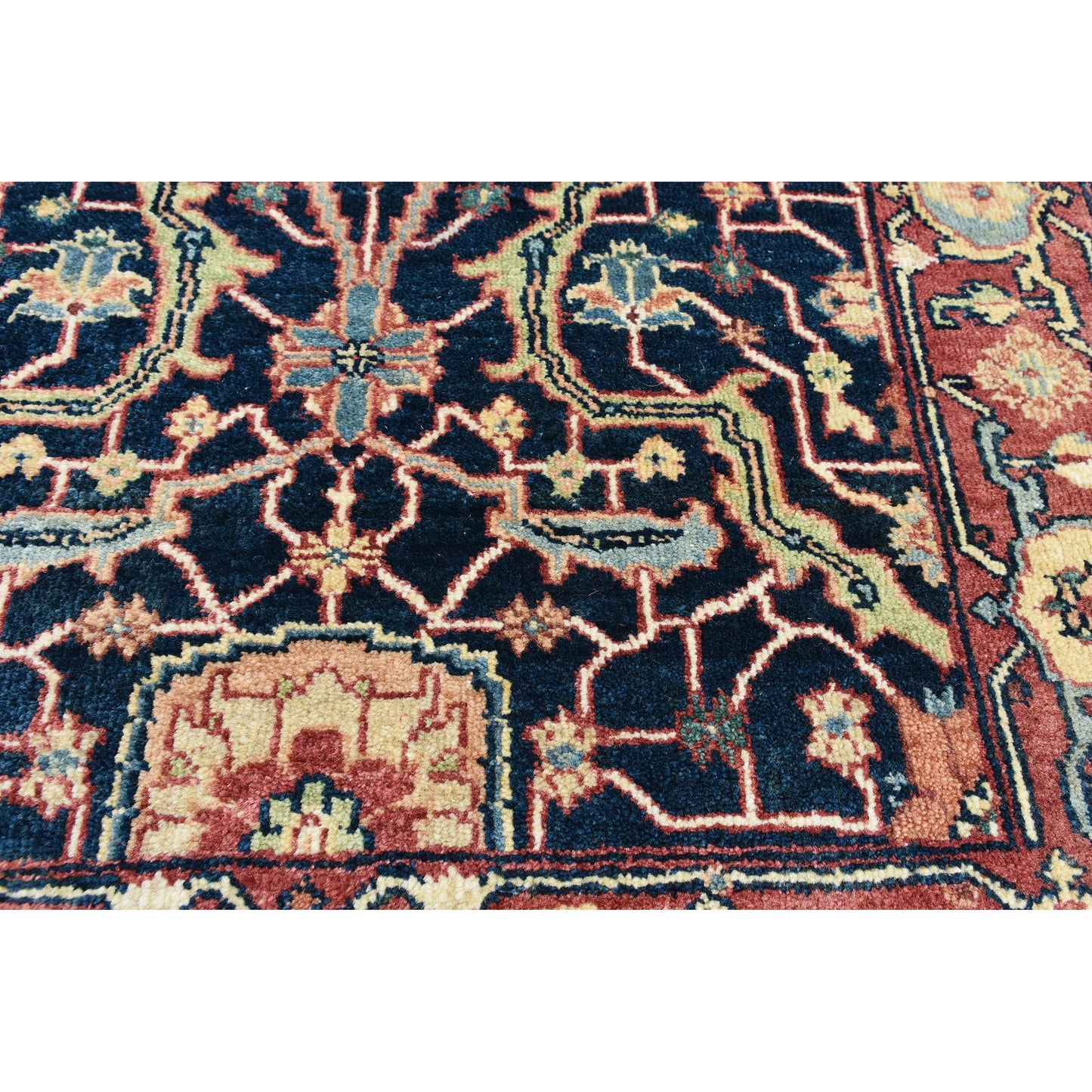 BAKSHAHESH BK036 BLUE / RED