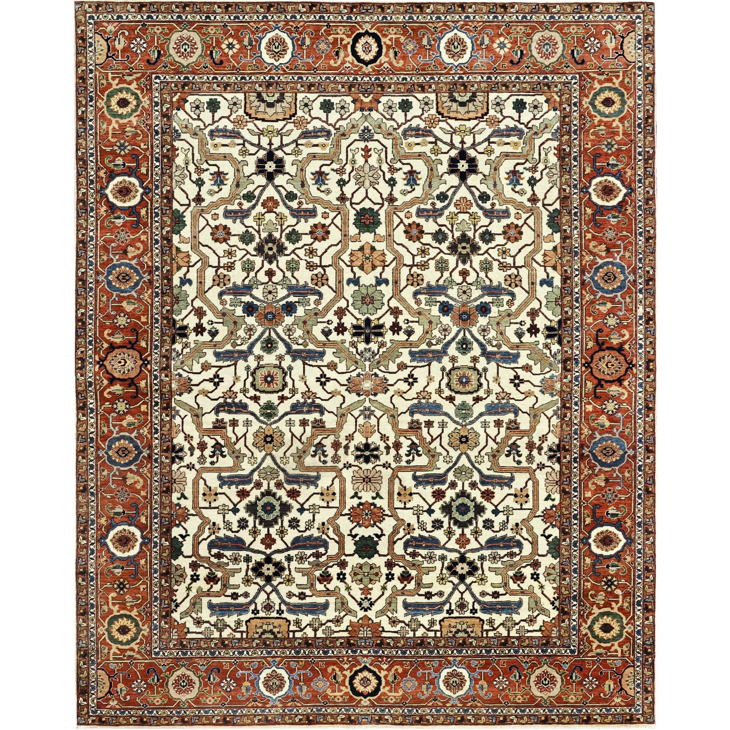 BAKSHAHE BK036 IVORY / RUST