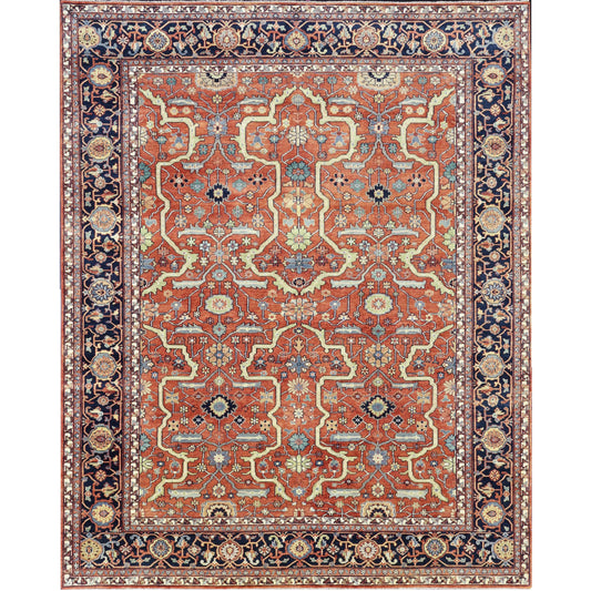 BAKSHAHESH BK036 RUST / NAVY
