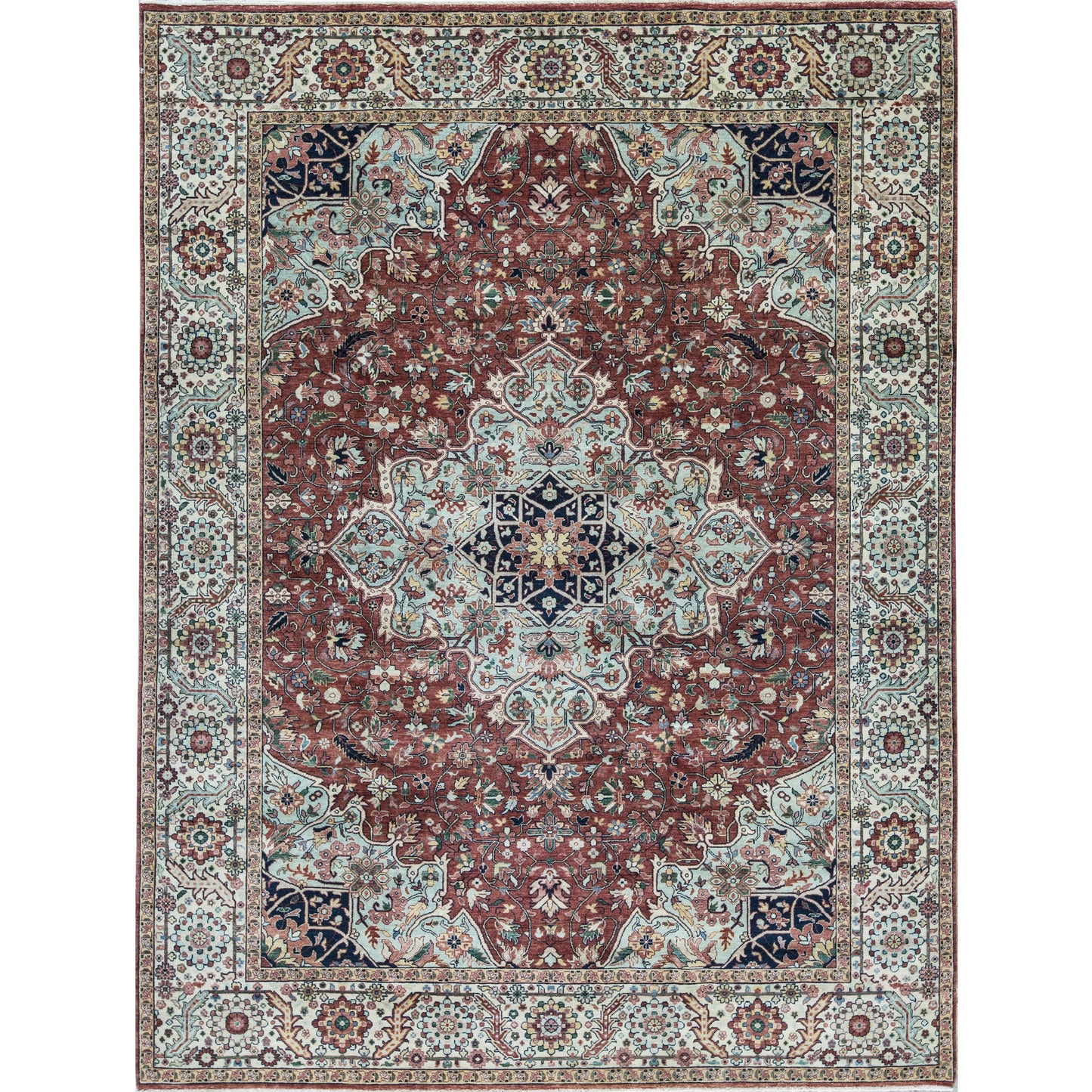 BAKSHAHE BK039 RED / IVORY