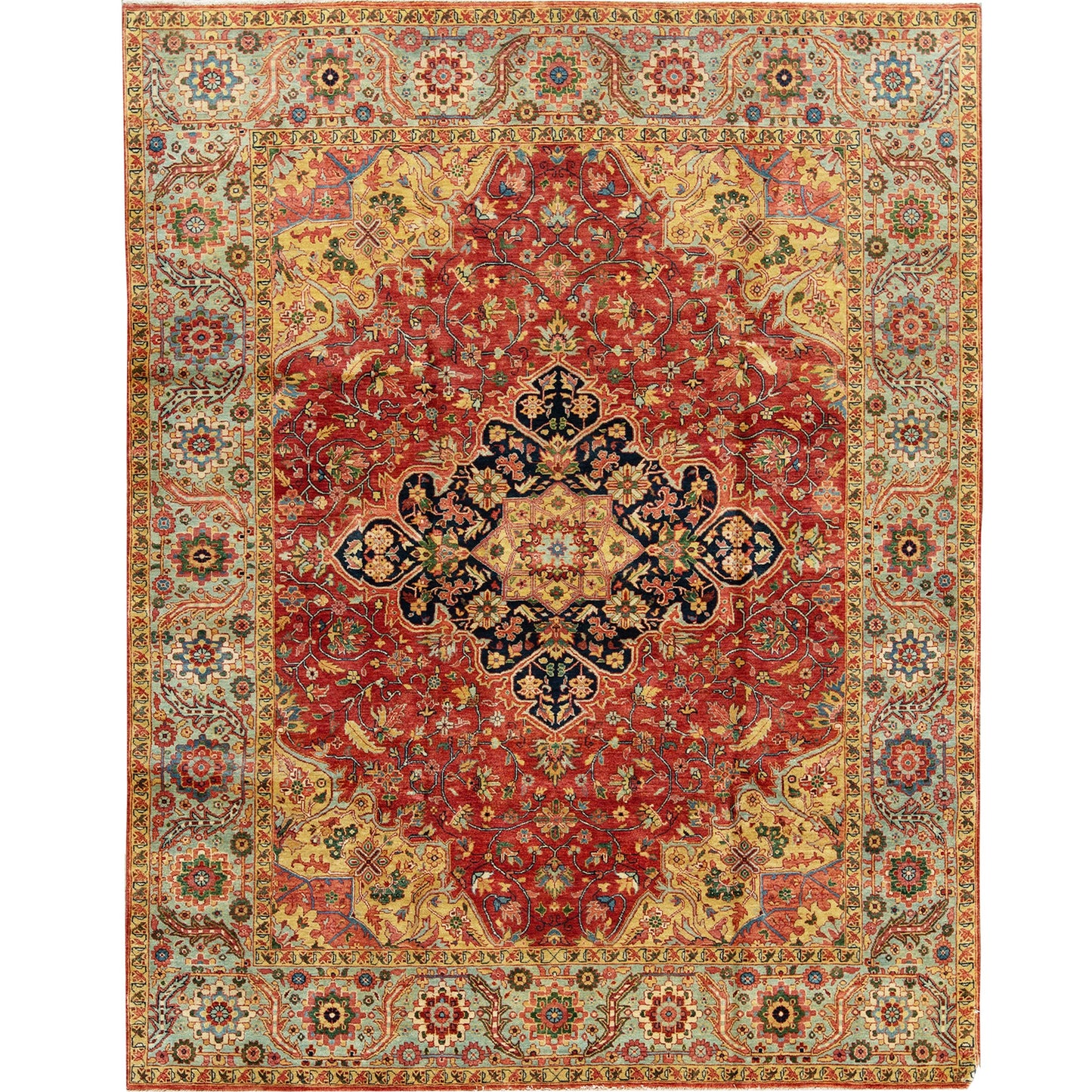 BAKSHAHE BK039 RED / LIGHT GREEN