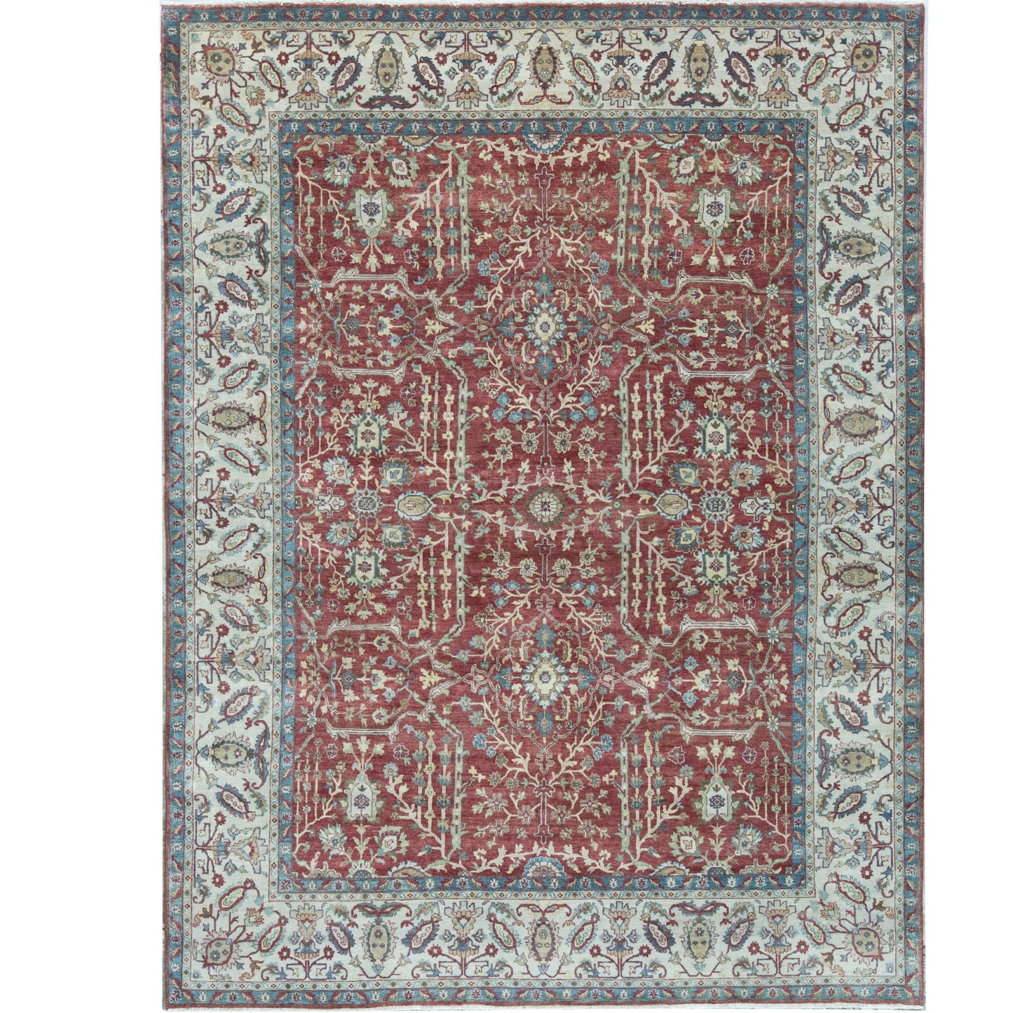 BAKSHAHE BK042 RED / IVORY