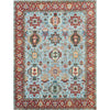 BAKSHAHESH BK056 LIGHT BLUE / RUST