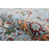 BAKSHAHESH BK056 LIGHT BLUE / RUST