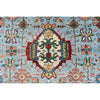 BAKSHAHESH BK056 LIGHT BLUE / RUST