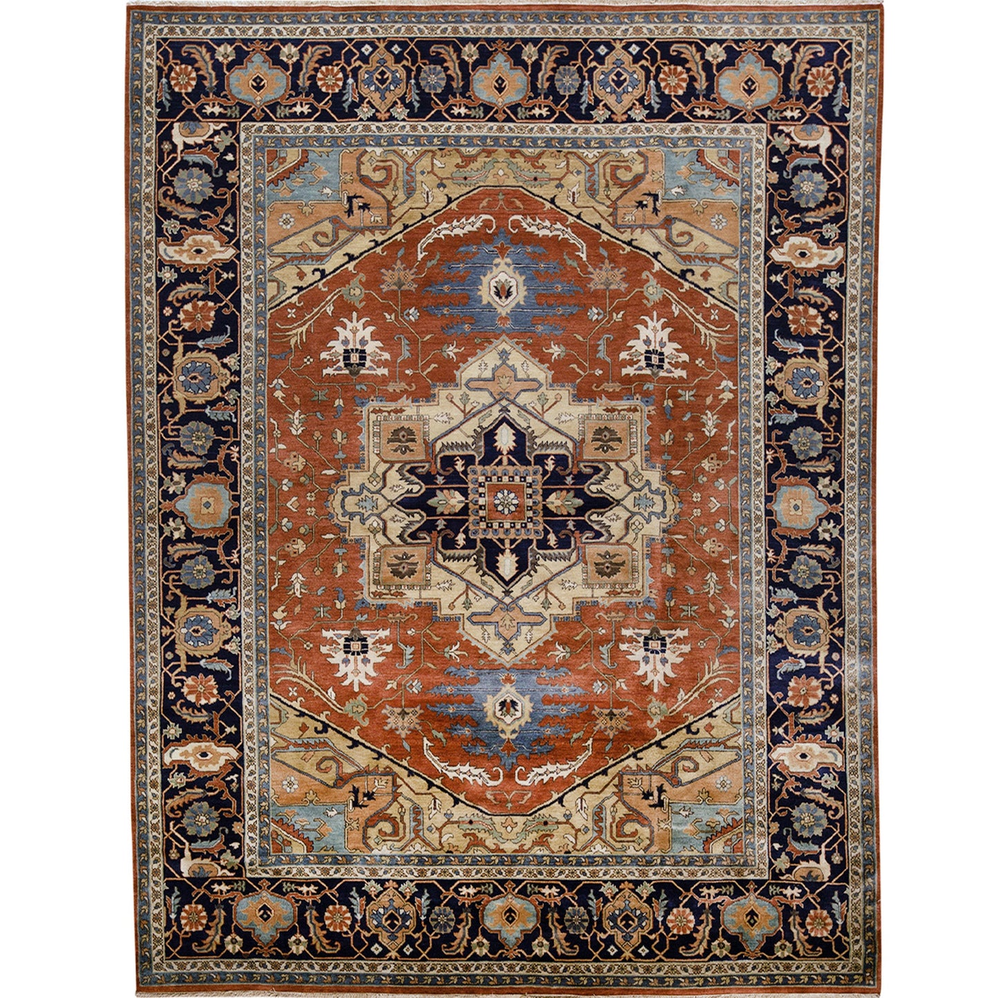 BAKSHAHESH HE617 RUST / NAVY