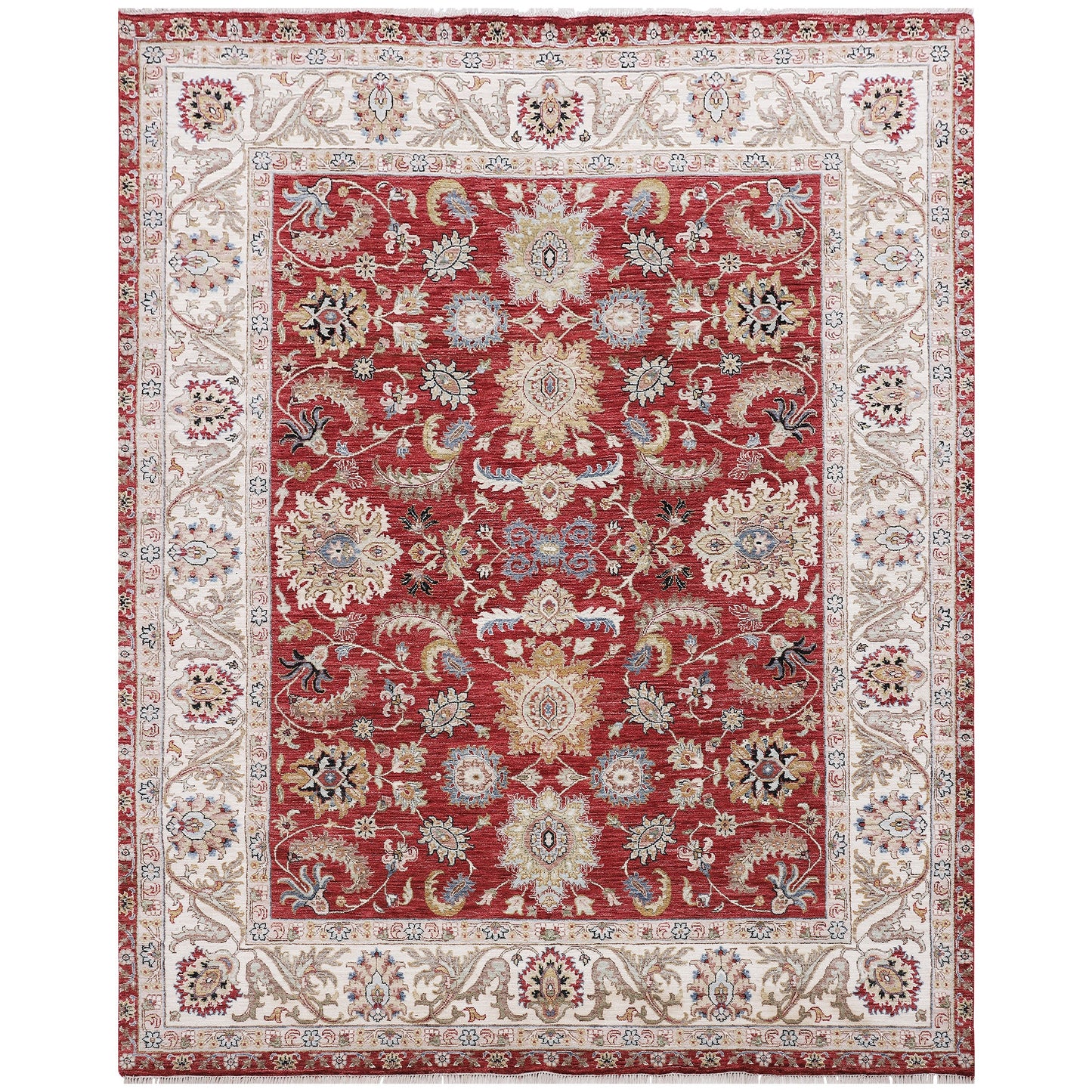 BAKSHAHESH NK538 RED / IVORY