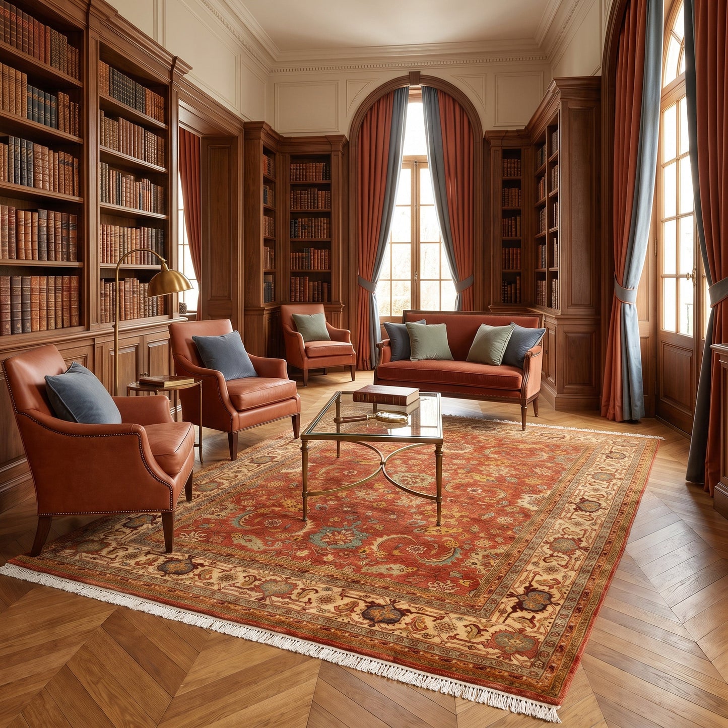 BAKSHAHE SERAP RUST / BEIGE