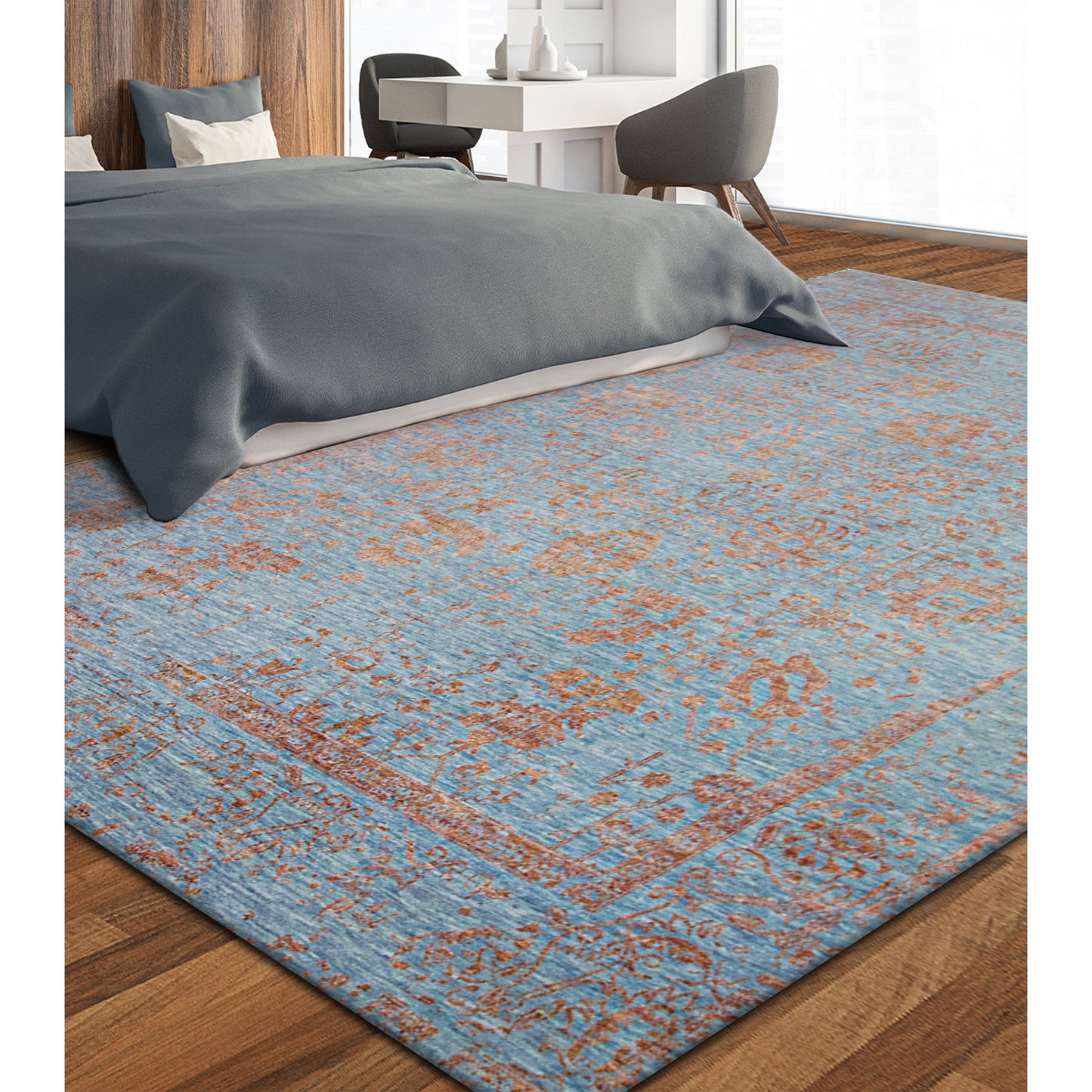 BROOKHAVEN DC123 LIGHT BLUE / COPPER