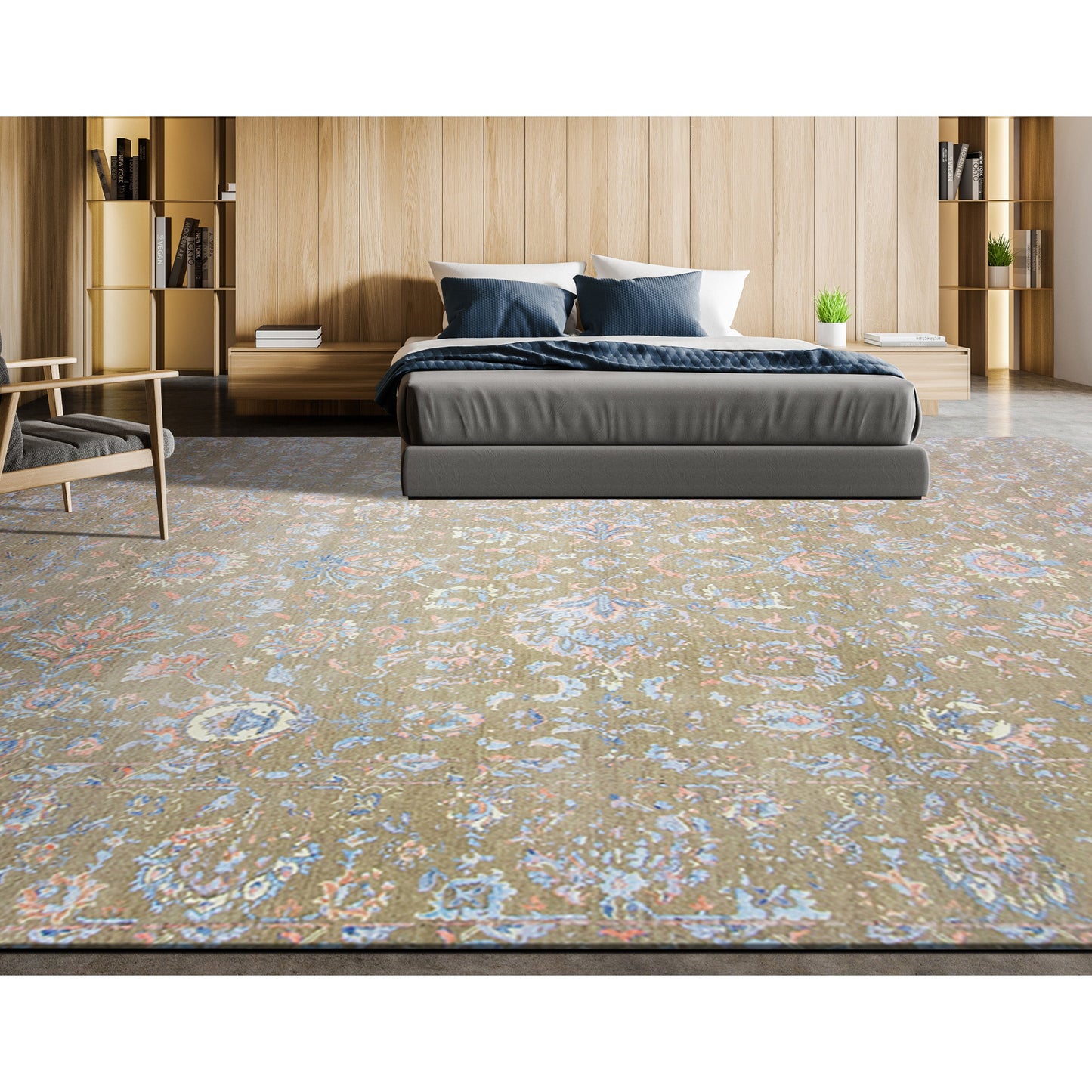 BROOKHAVEN DC161 NATURAL / LIGHT BLUE