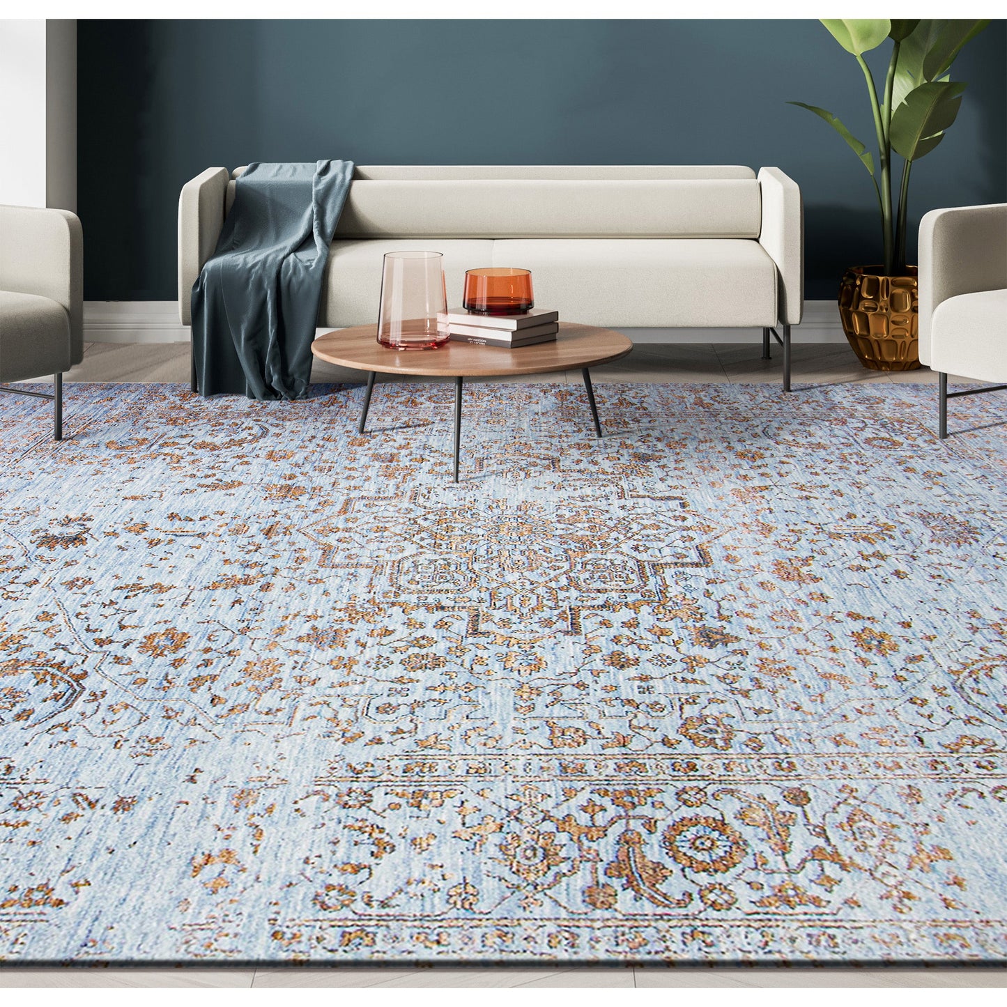BROOKHAVEN SERAPI LIGHT BLUE / GOLD