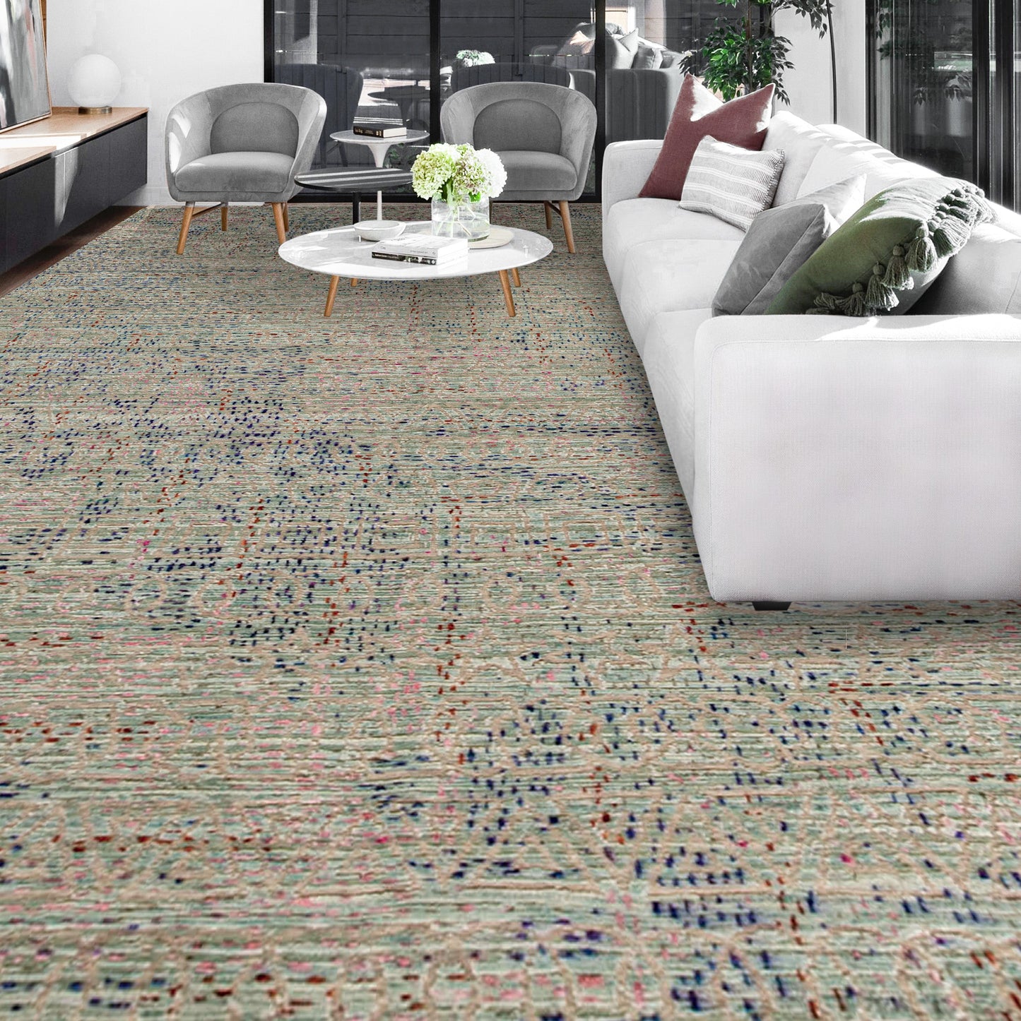 CANTERBURY SILK GV110 GREY / MULTI