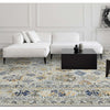 CANTERBURY SILK JH07N SILVER / BLUE