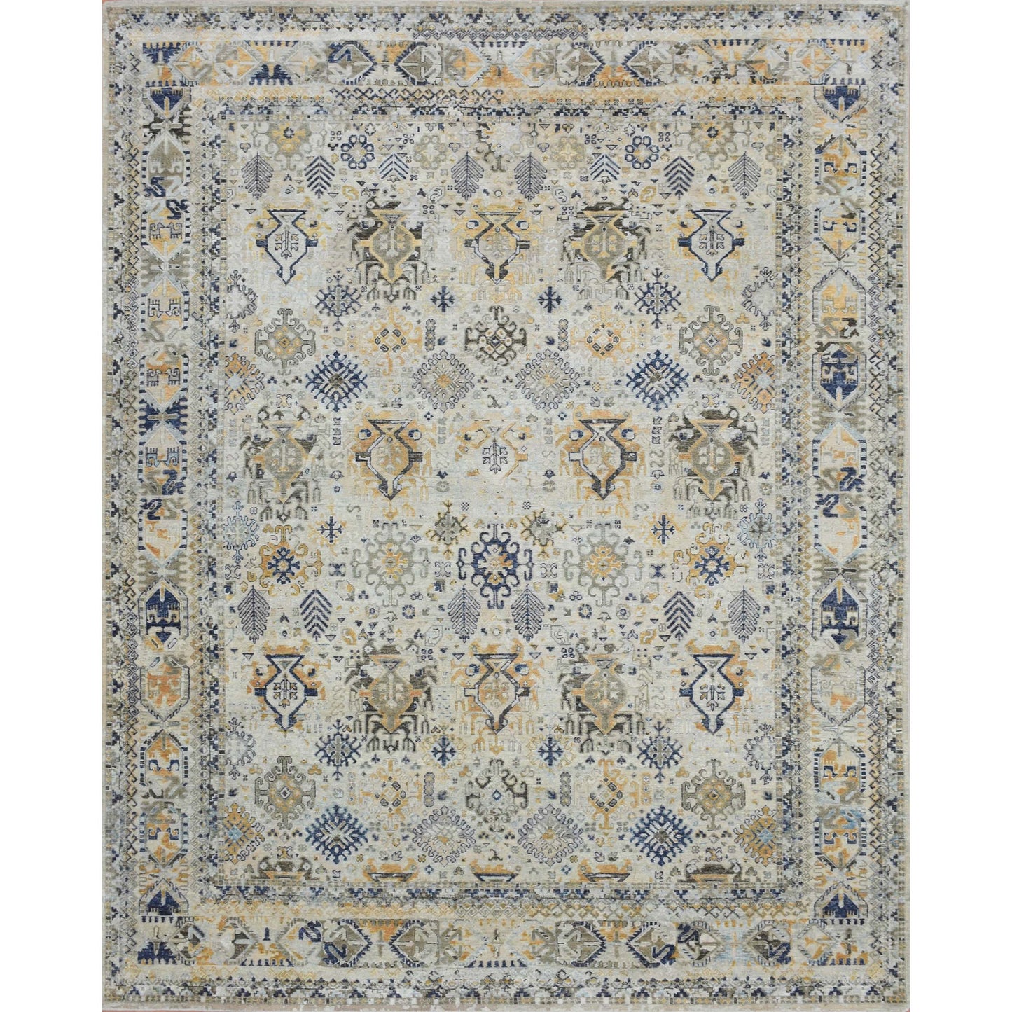 CANTERBURY SILK JH07N SILVER / BLUE