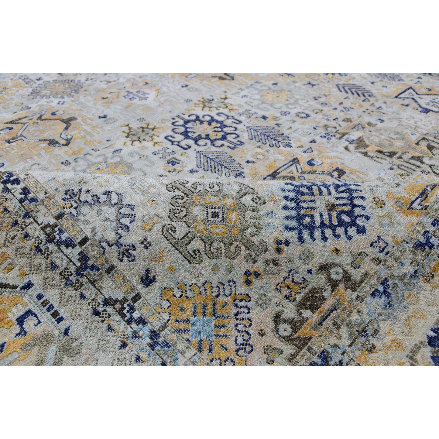 CANTERBURY SILK JH07N SILVER / BLUE