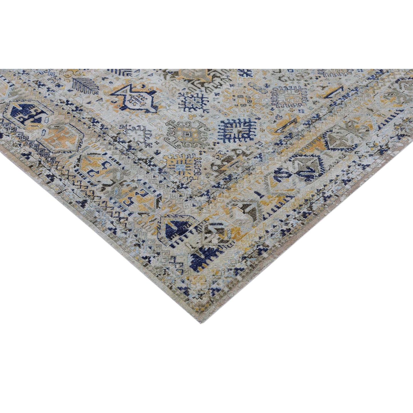 CANTERBURY SILK JH07N SILVER / BLUE