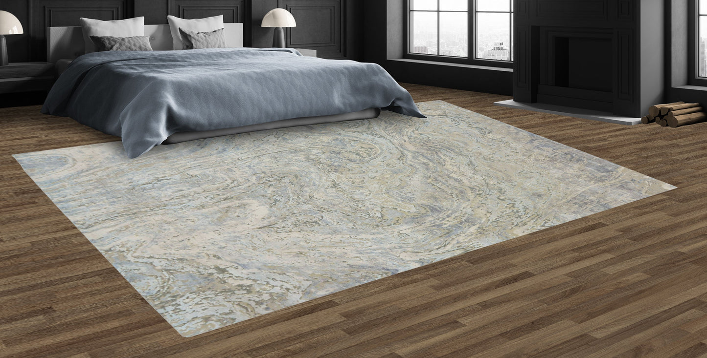CANTERBURY SILK JI219 SILVER / BLUE