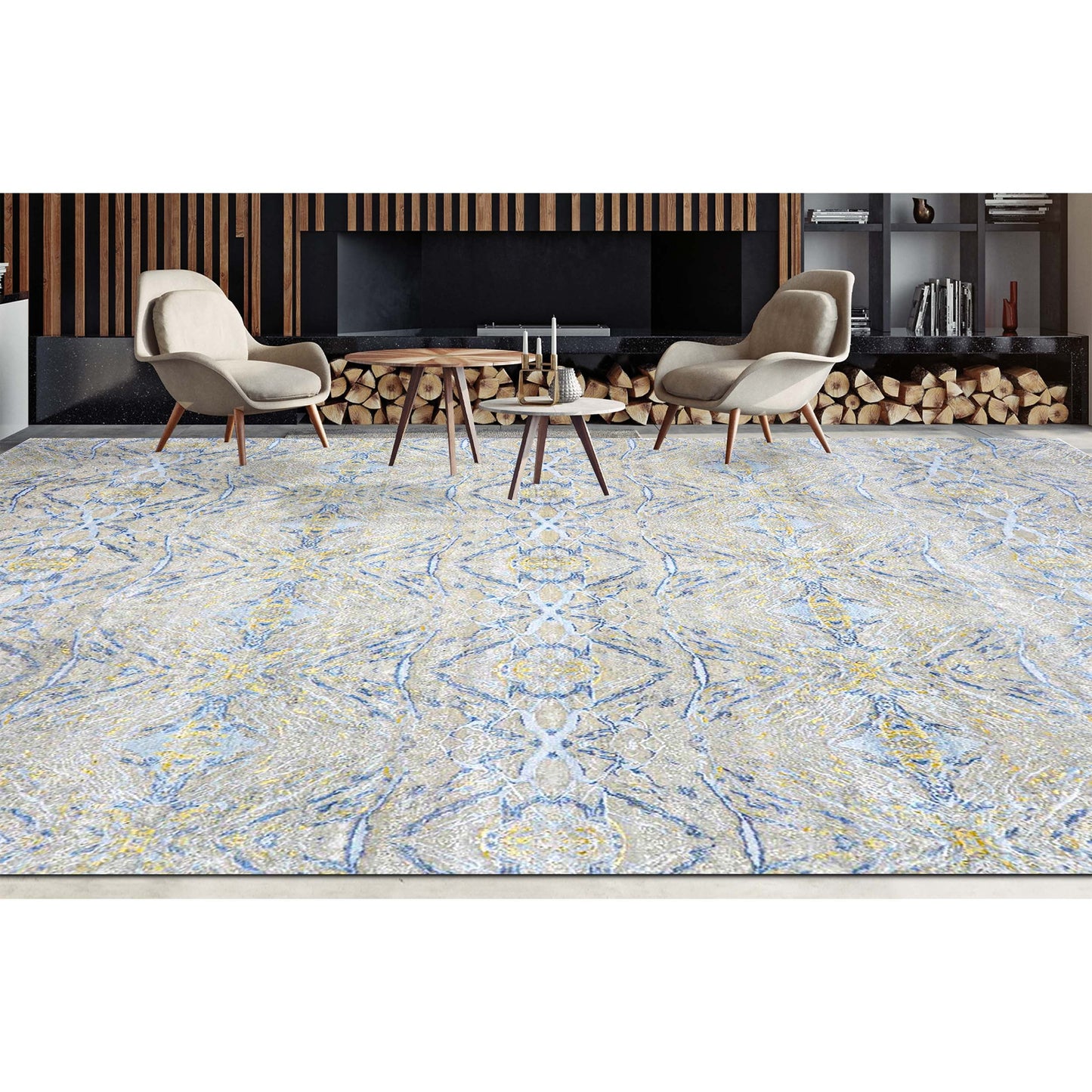 CANTERBURY SILK JI240 GREY / BLUE