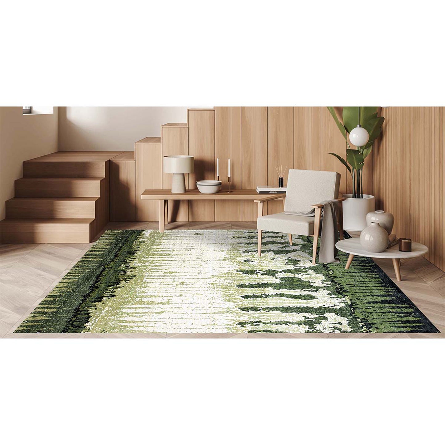 CANTERBURY SILK JM335 GREEN / IVORY
