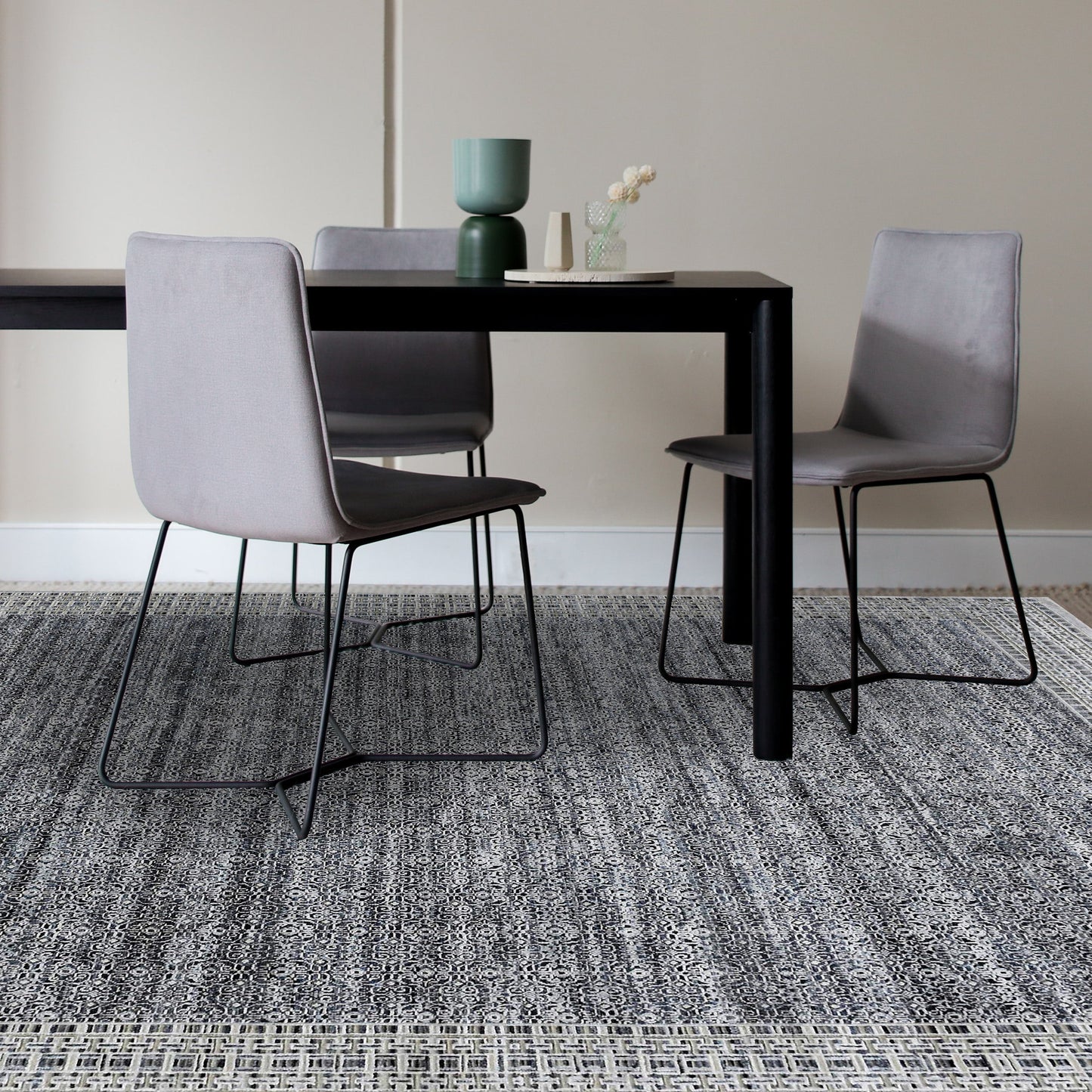 CANTERBURY SILK JM74C CHARCOAL / SILVER
