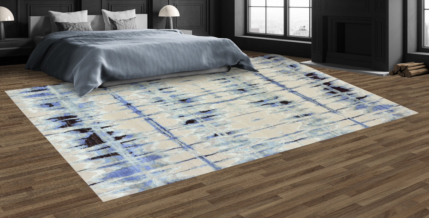 CANTERBURY SILK JOR37 IVORY / BLUE