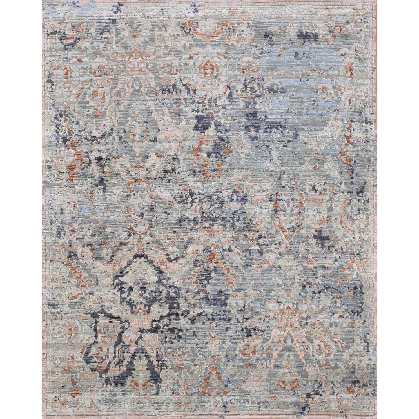 CANTERBURY SILK JPH03 LIGHT BLUE / RUST