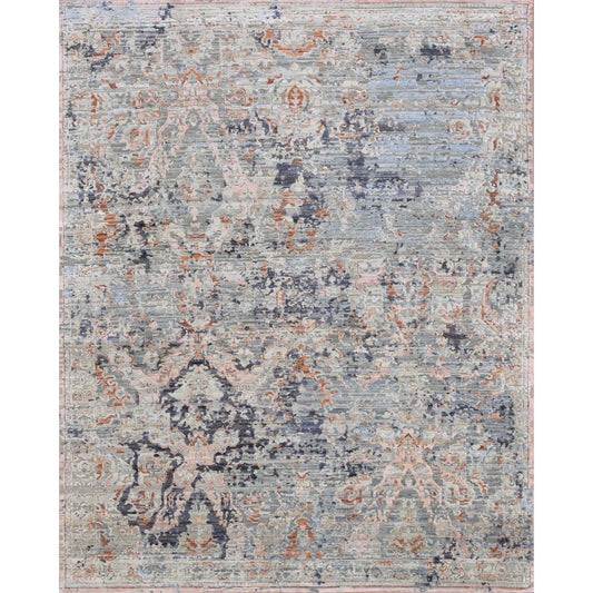 CANTERBURY SILK JPH03 LIGHT BLUE / RUST