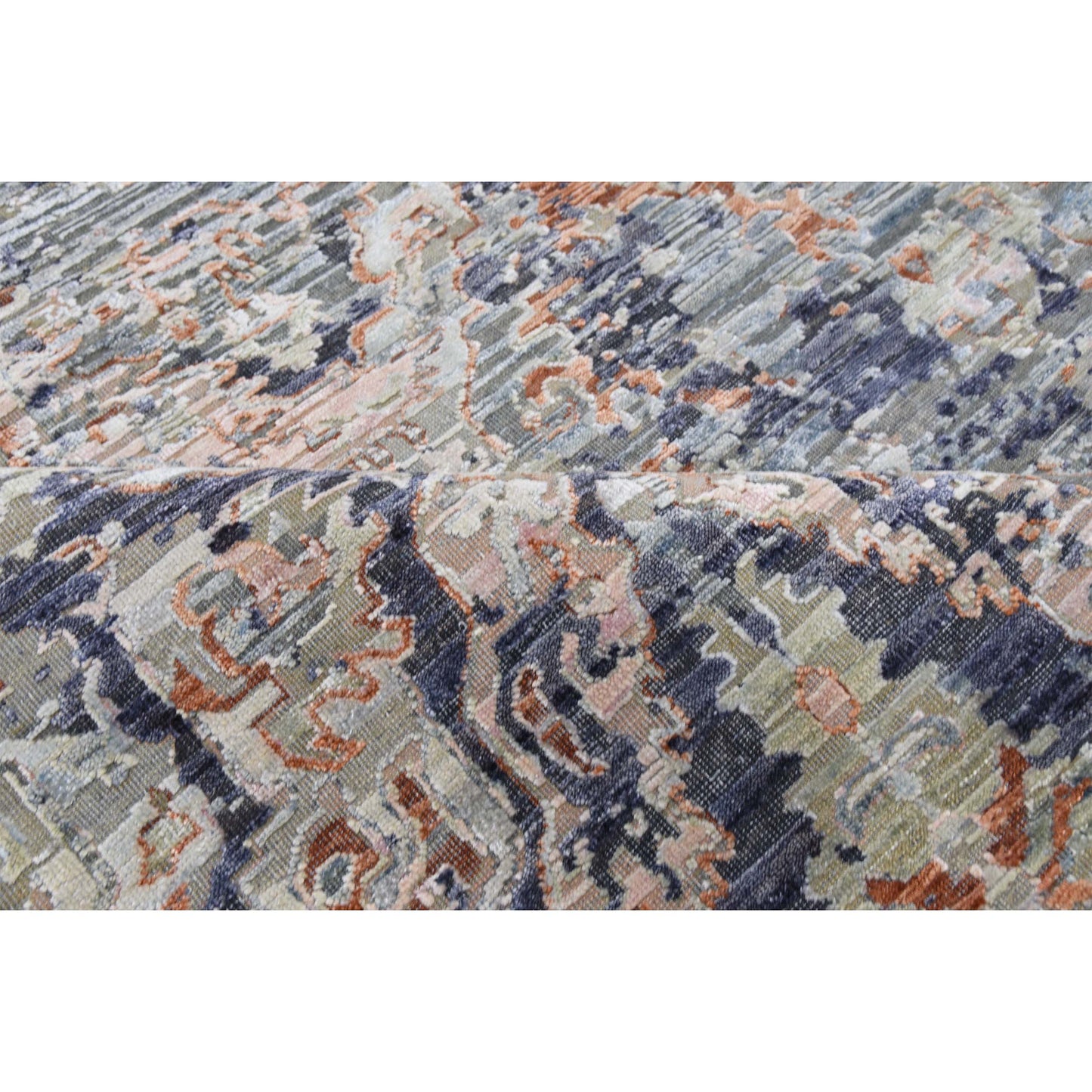 CANTERBURY SILK JPH03 LIGHT BLUE / RUST